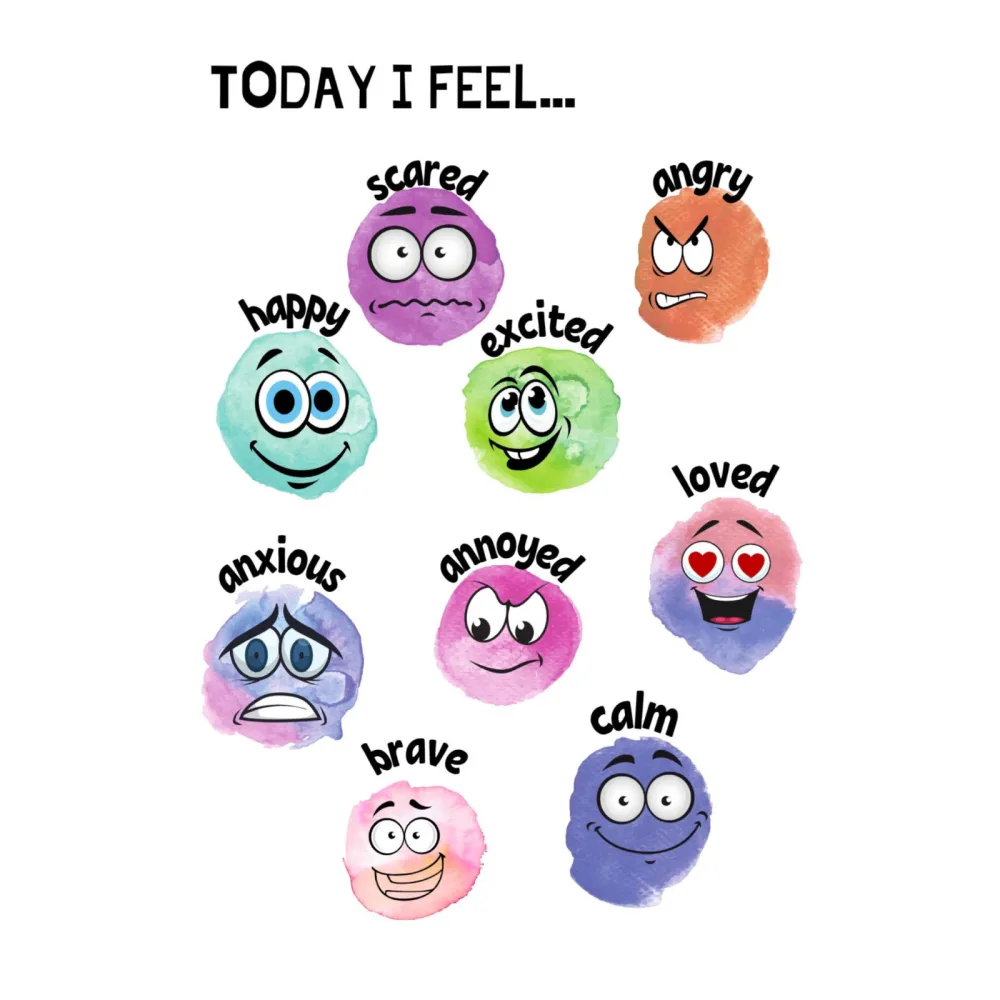 Today I Feel Emotion Flashcards
