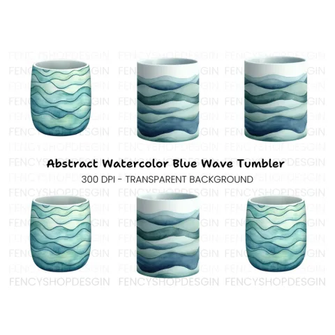 Abstract Waves Clipart Bundle