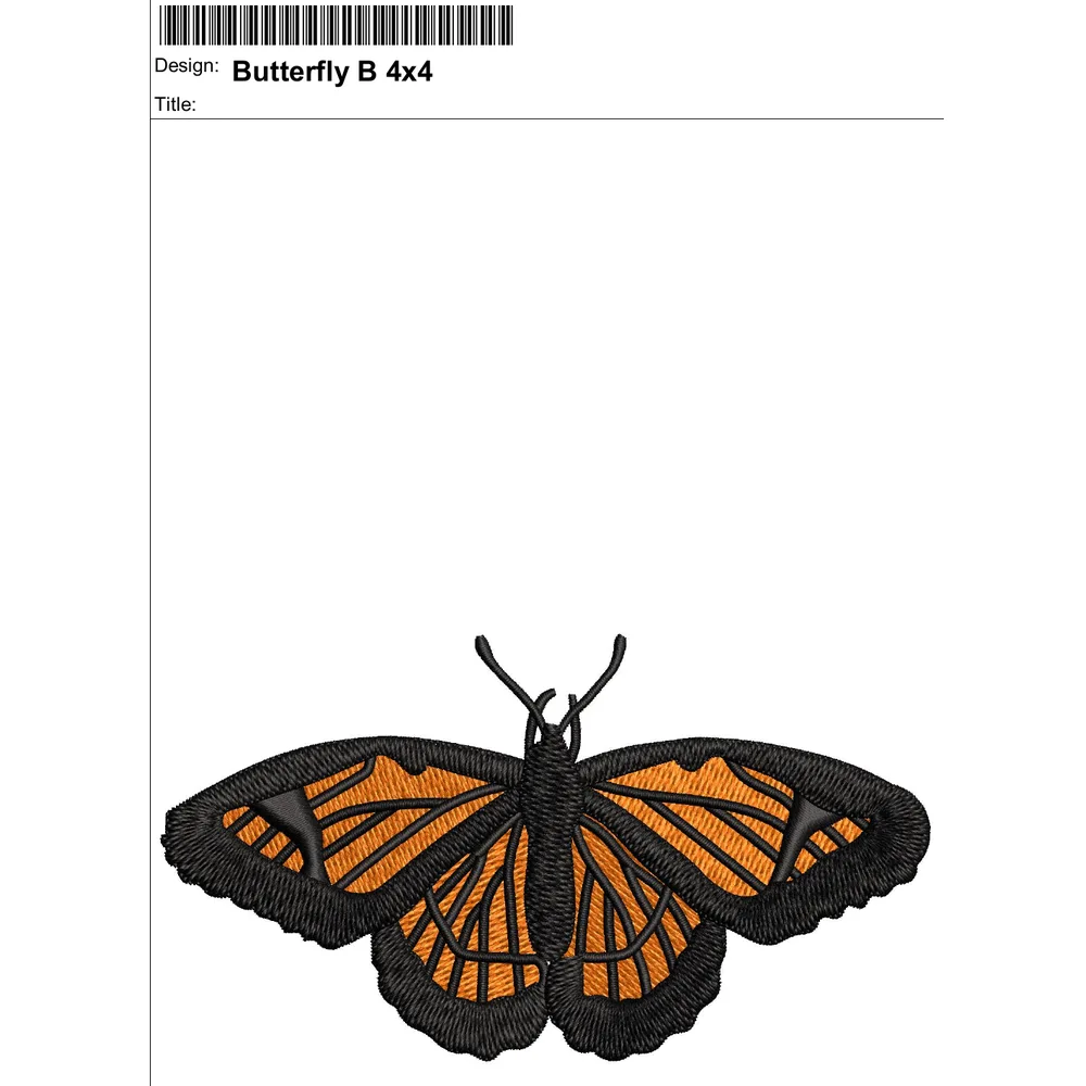 Butterfly Embroidery Design