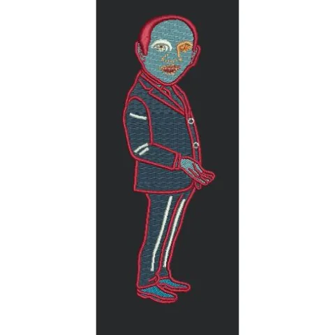 Man in Suit Character Embroidery Design