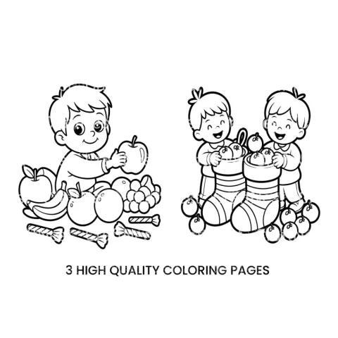 Fruitfor Kids Coloring Books