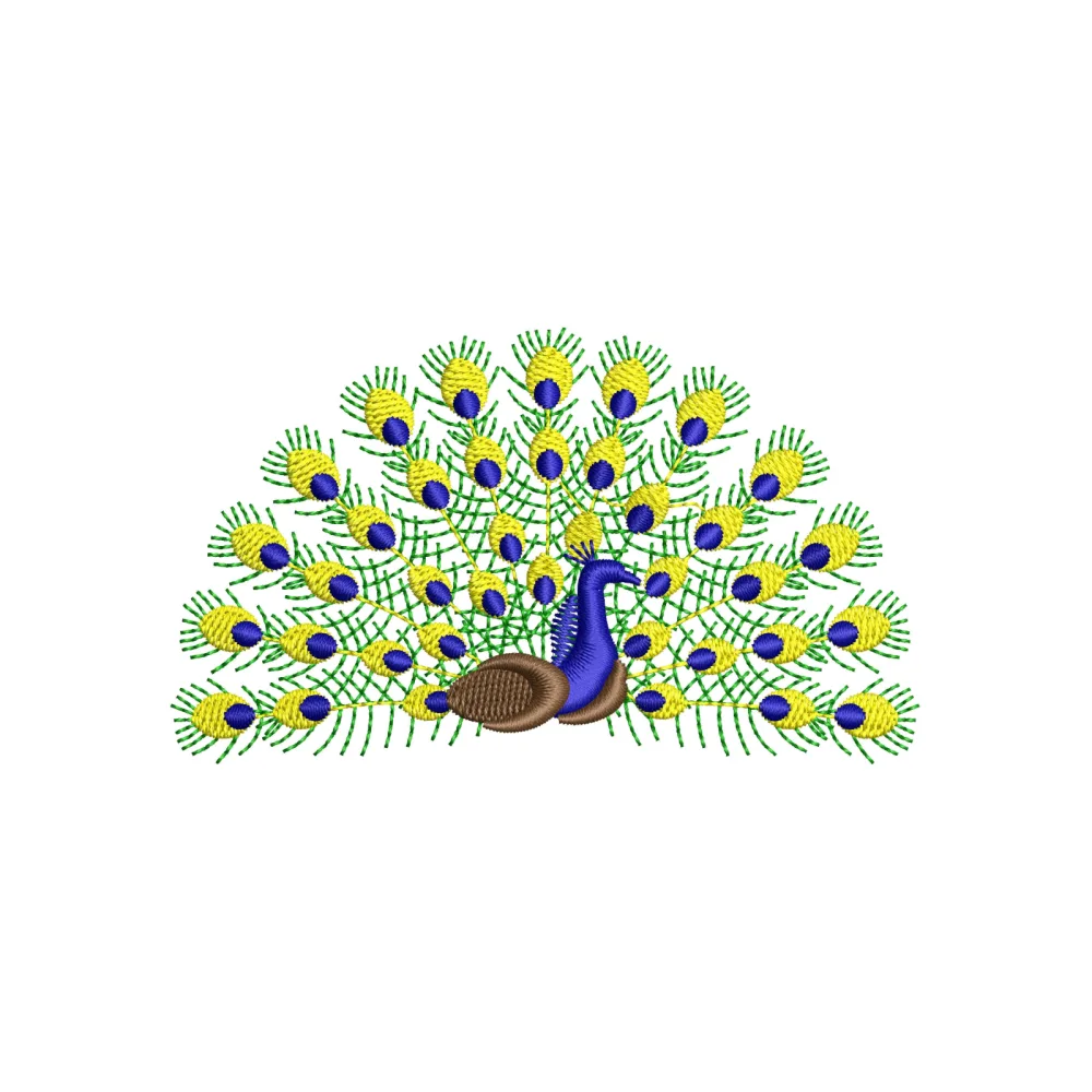 Peacock Embroidery Design
