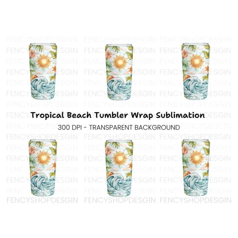 Tropical Summer Can Clipart Bundle