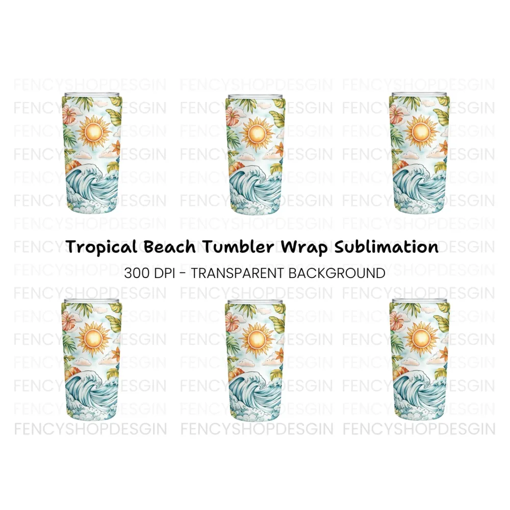 Tropical Summer Can Clipart Bundle