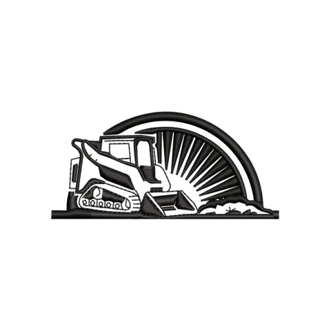 Grass Cutter Embroidery Design