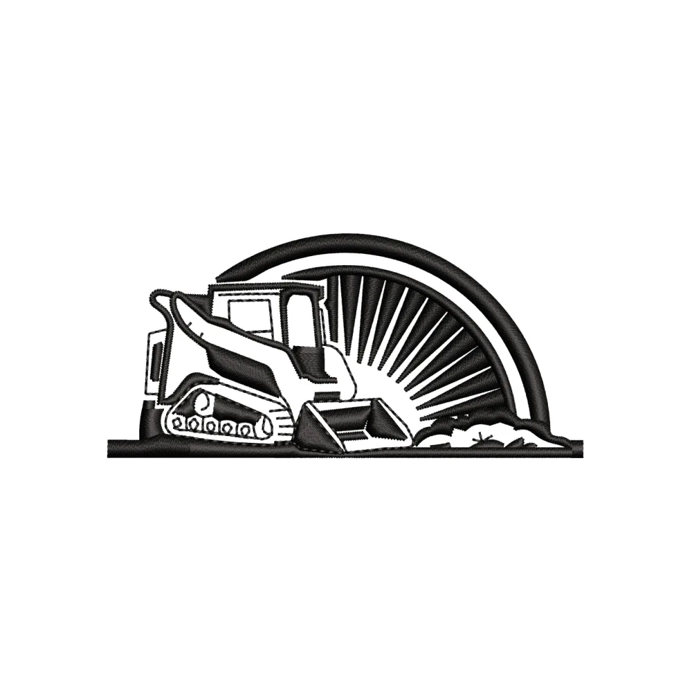 Grass Cutter Embroidery Design