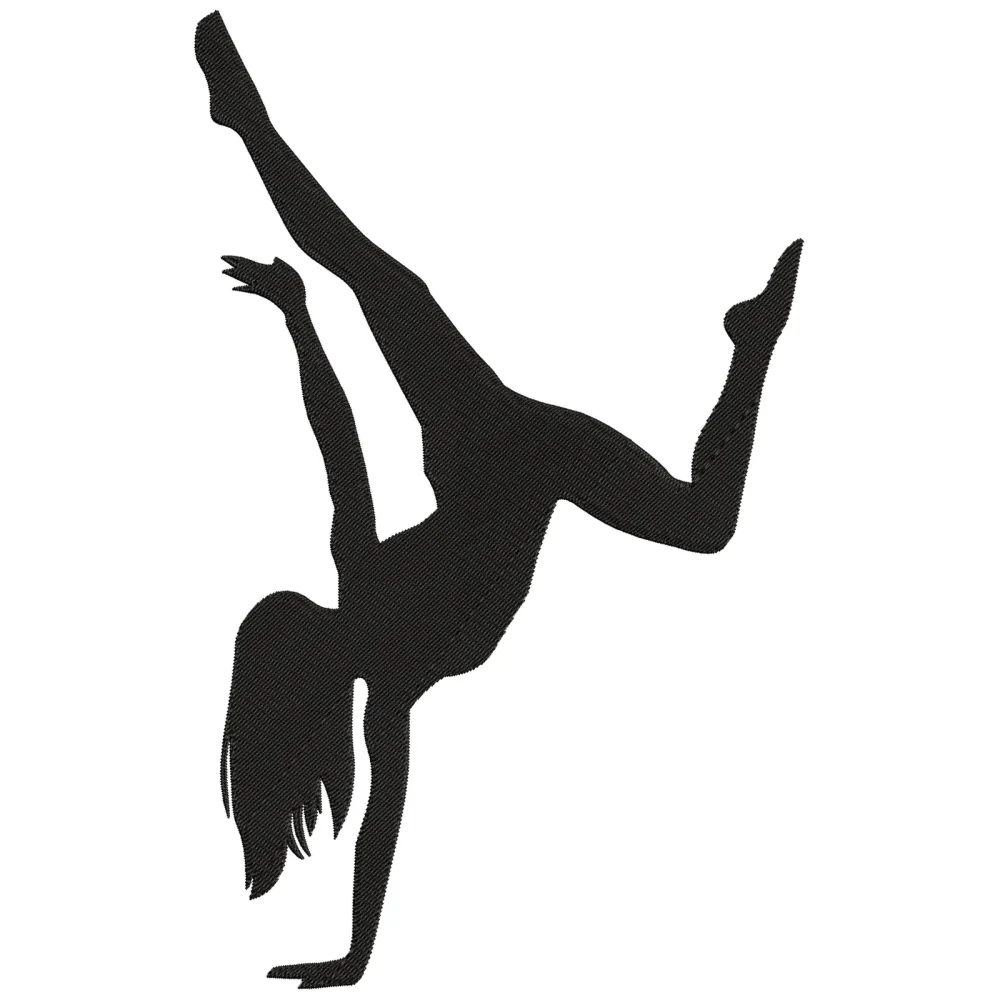 Girl Excise Embroidery Design