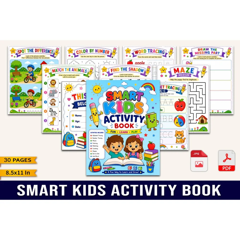 Smart Kids Activity Book