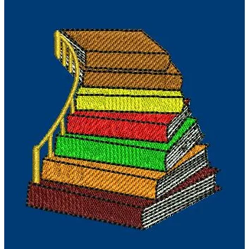 Literary Ascent Embroidery Design