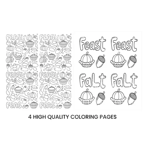 Thanksgiving Feast Fun Coloring Books