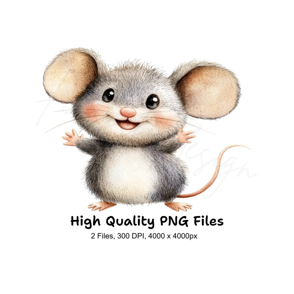 Cute Mouse Clipart Bundle