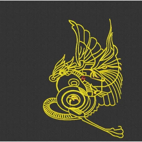 Dragon Embroidery Design