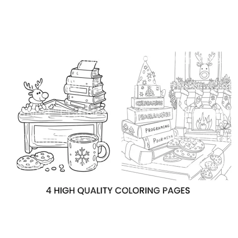 Santa Claus Christmas Desk Coloring Books