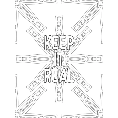 Mindfulness Mandala Quote Coloring Book