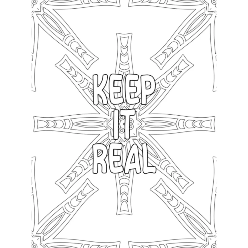 Mindfulness Mandala Quote Coloring Book
