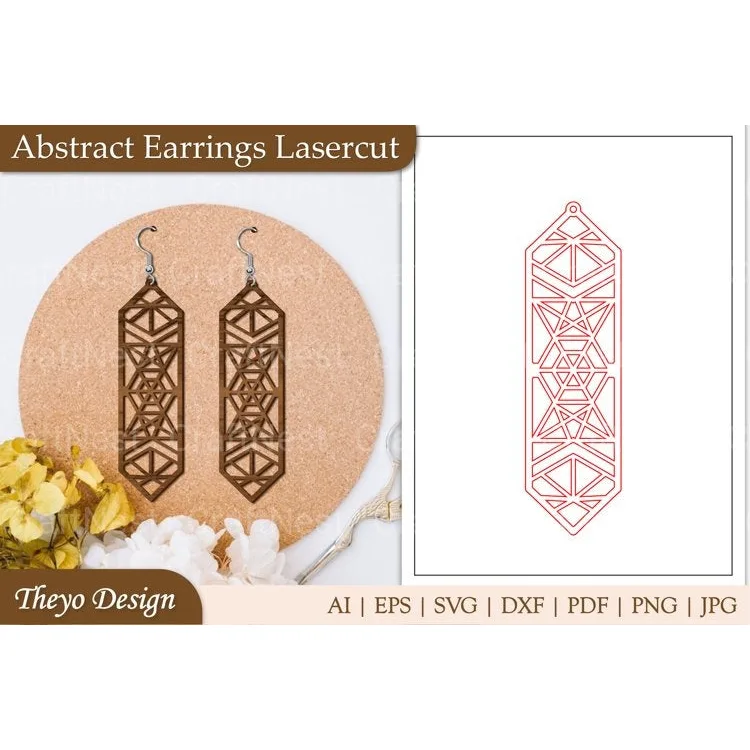 Earrings Lasercut SVG Bundle