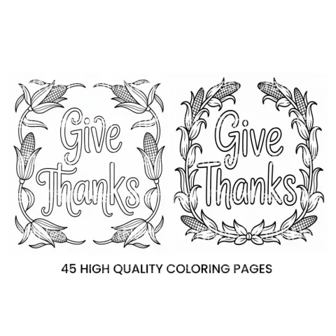 Grateful Thankful Coloring Books