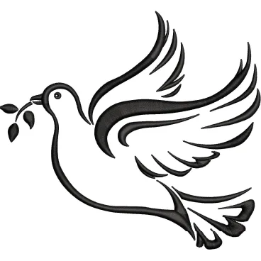 Pigon Embroidery Design