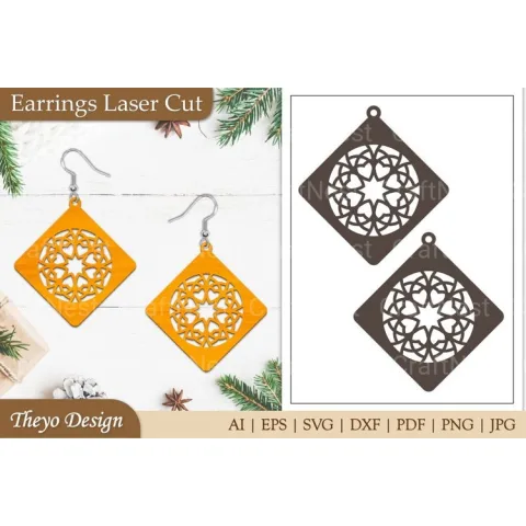 Lasercut Earrings SVG Bundle