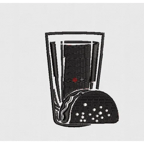Burger Embroidery Design