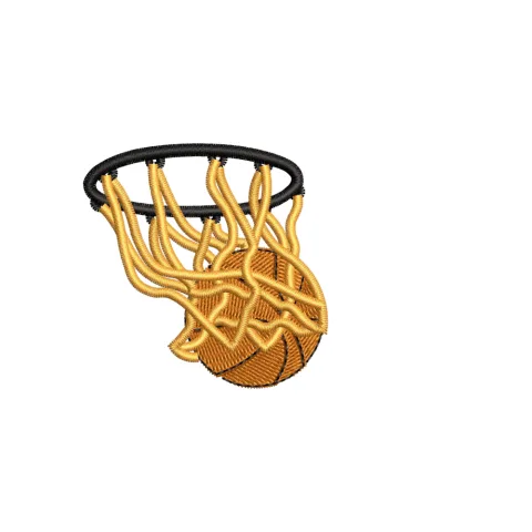 Basketball Embroidery Design