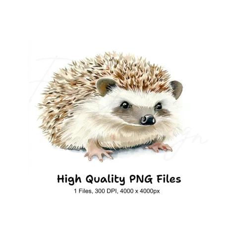 Cute Hedgehog Clipart Bundle