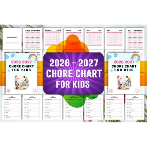 Chore Chart for Kids Planner