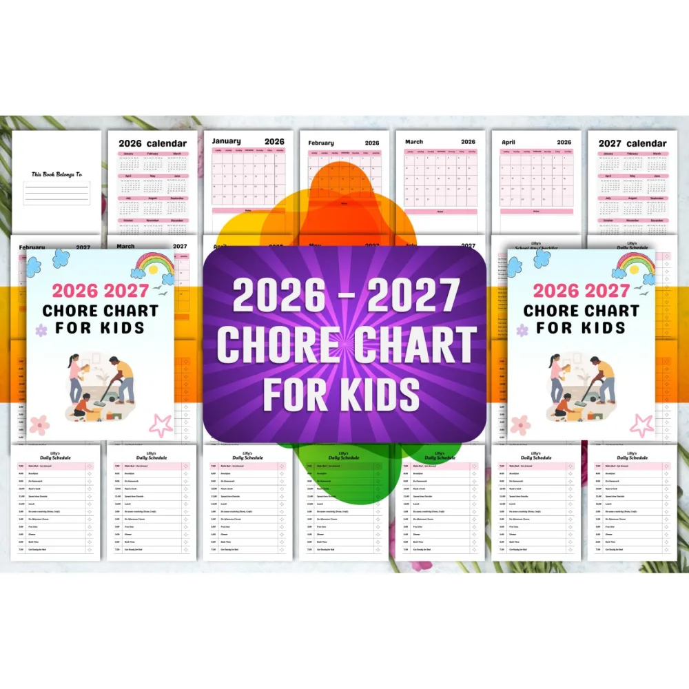 Chore Chart for Kids Planner