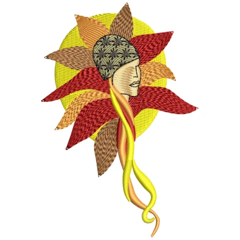 Face Embroidery Design