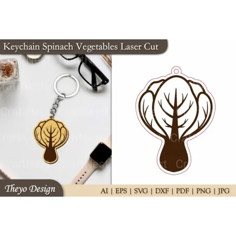 Keychain Vegetables SVG Bundle