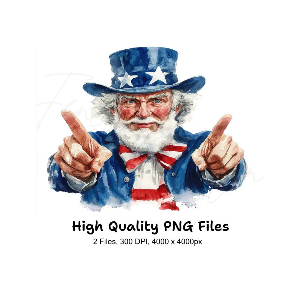 Uncle Sam Clipart Bundle