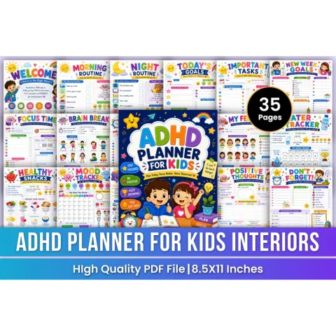 Adhd For Kids Planner