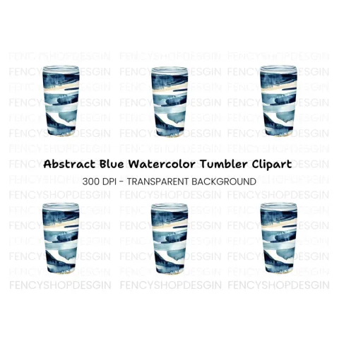 Abstract Tumbler Clipart Bundle