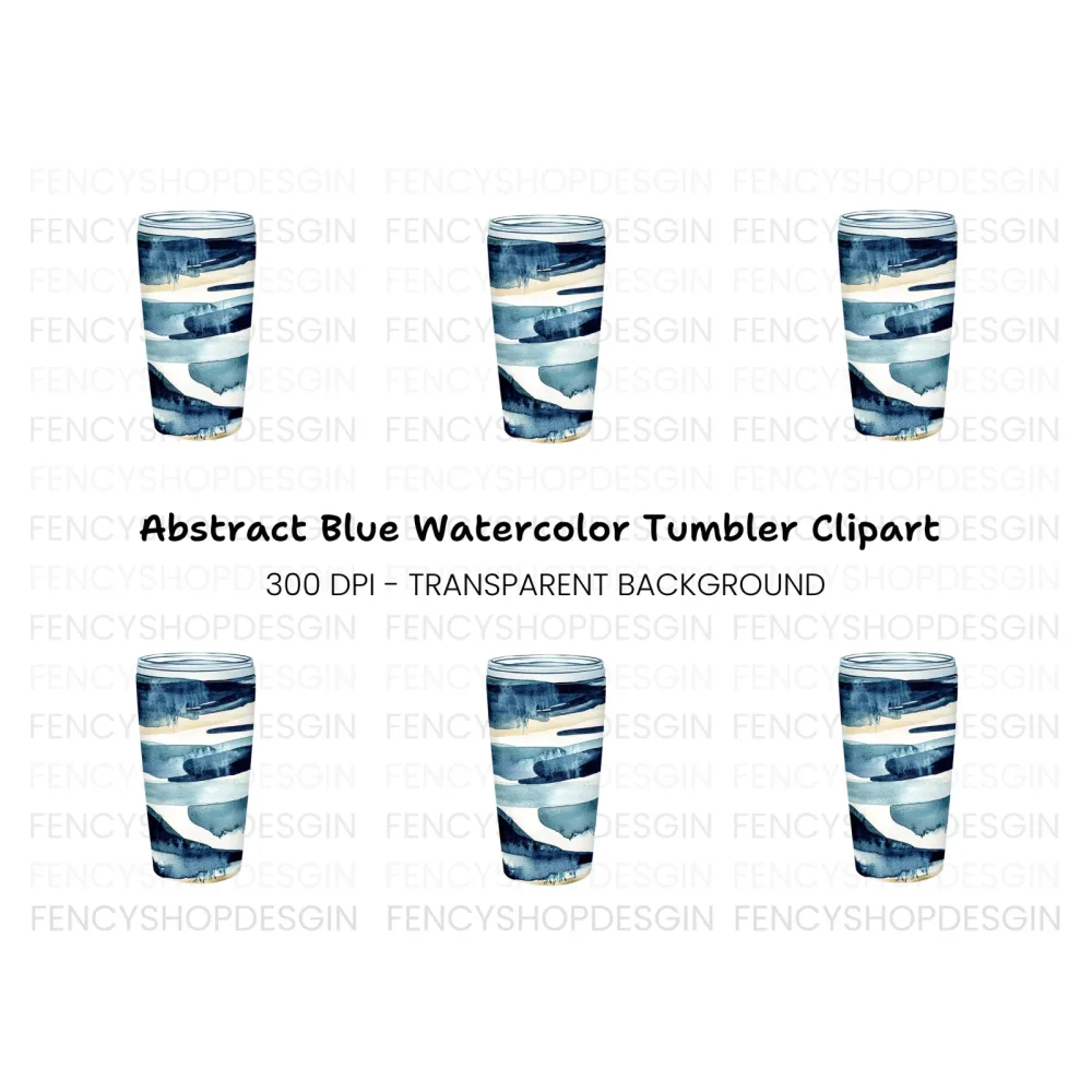 Abstract Tumbler Clipart Bundle