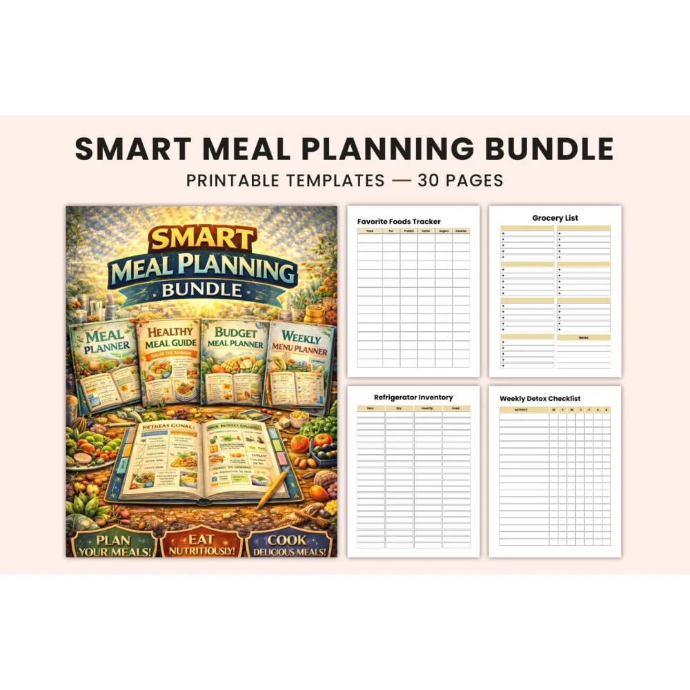 Smart Meal Planning Planner