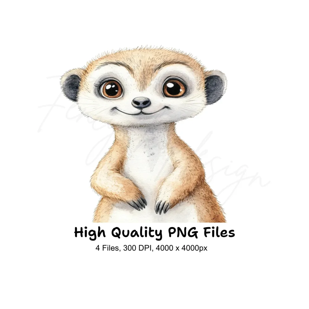 Adorable Meerkat Clipart Bundle