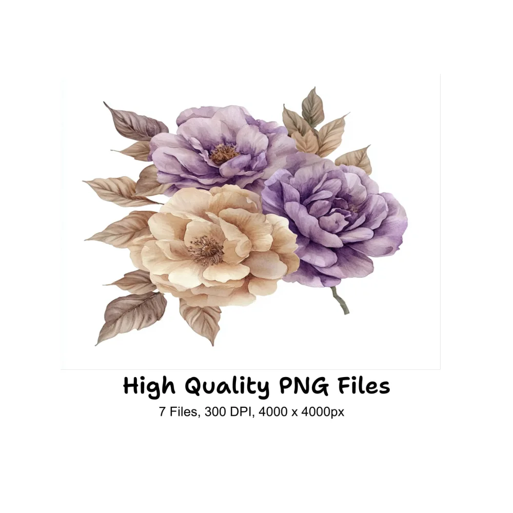 Elegant Floral Clipart Bundle