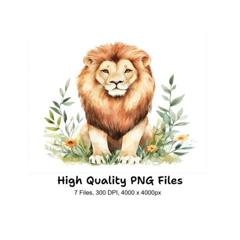Majestic Lion Clipart Bundle