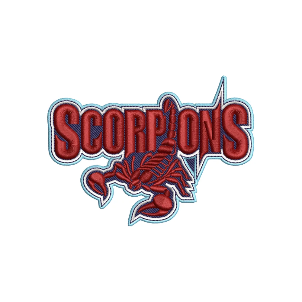 Scorpions Embroidery Design