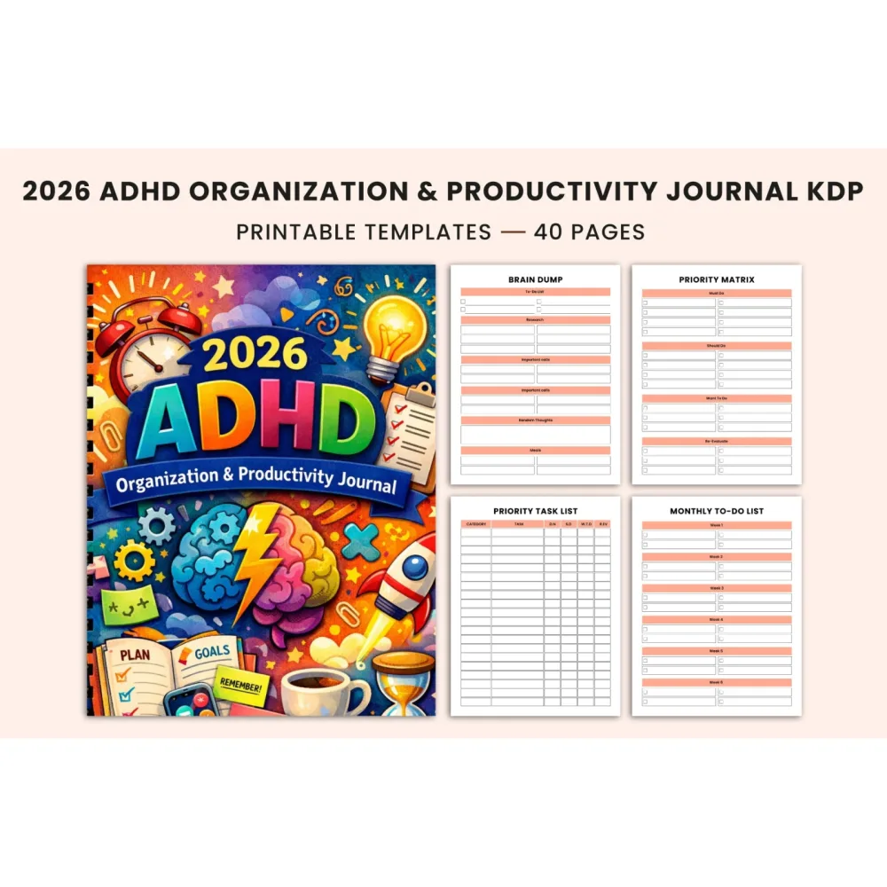 ADHD Organization & Productivity Journal