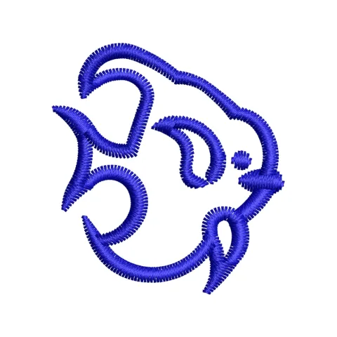 Angelfish Embroidery Design