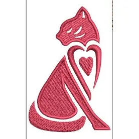 Cat Embroidery Design