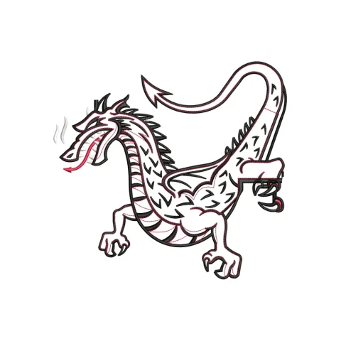 Dregon Embroidery Design