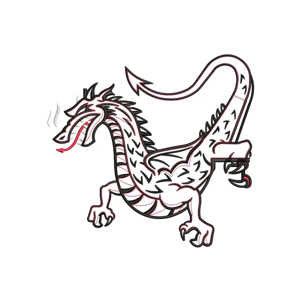 Dregon Embroidery Design