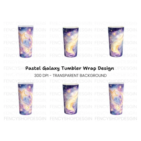 Galaxy Tumbler Clipart Bundle