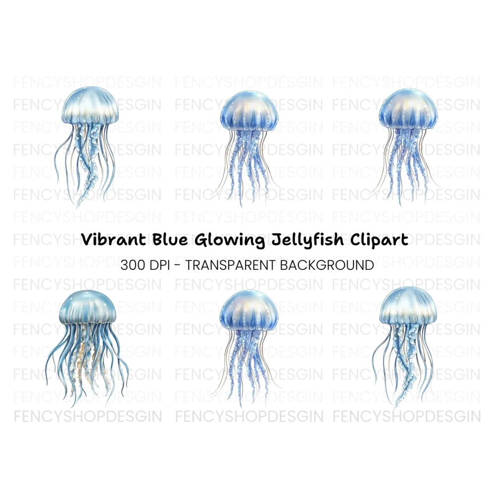 Jellyfish Clipart Bundle