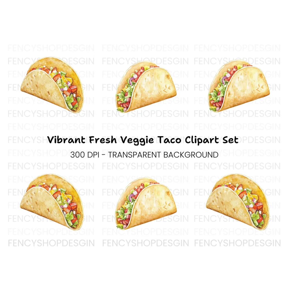 Delicious Tacos Clipart Bundle