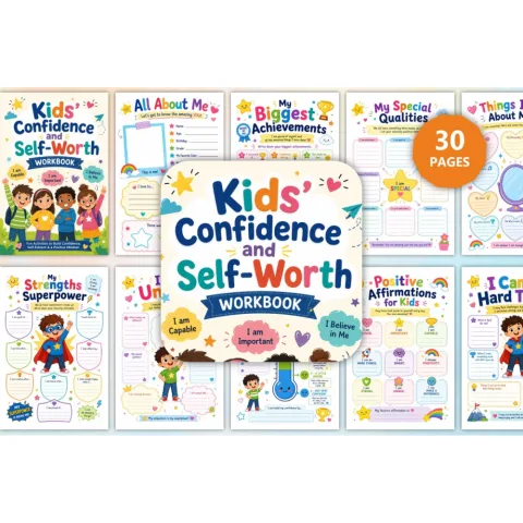 Kids Confidence And Self Worth Workbook