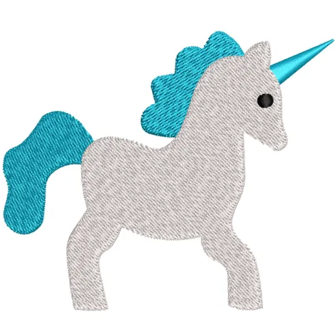 Rainbow Horse Embroidery Design