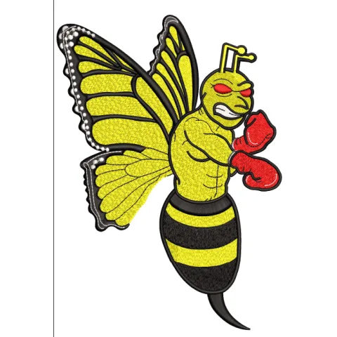 Bee Embroidery Design